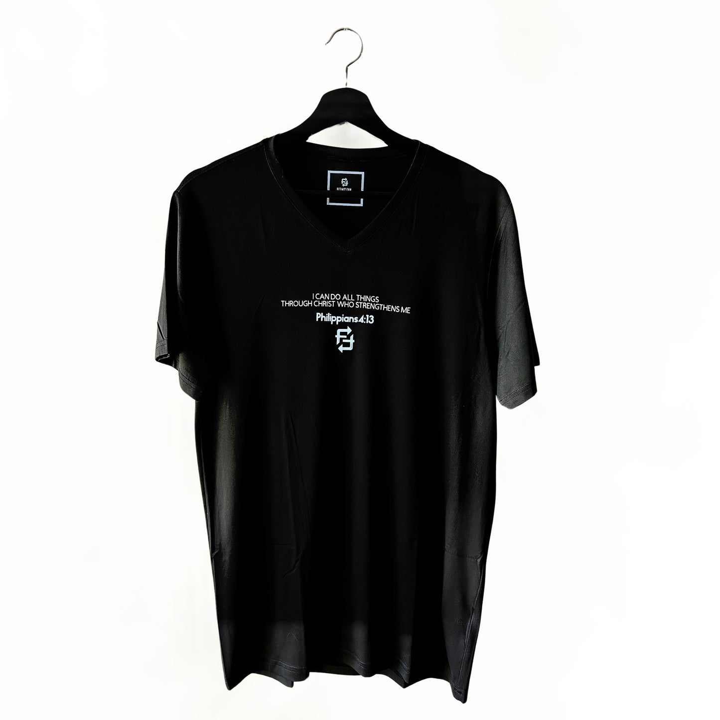 Philippians 4:13 scripture
V neck(Black)