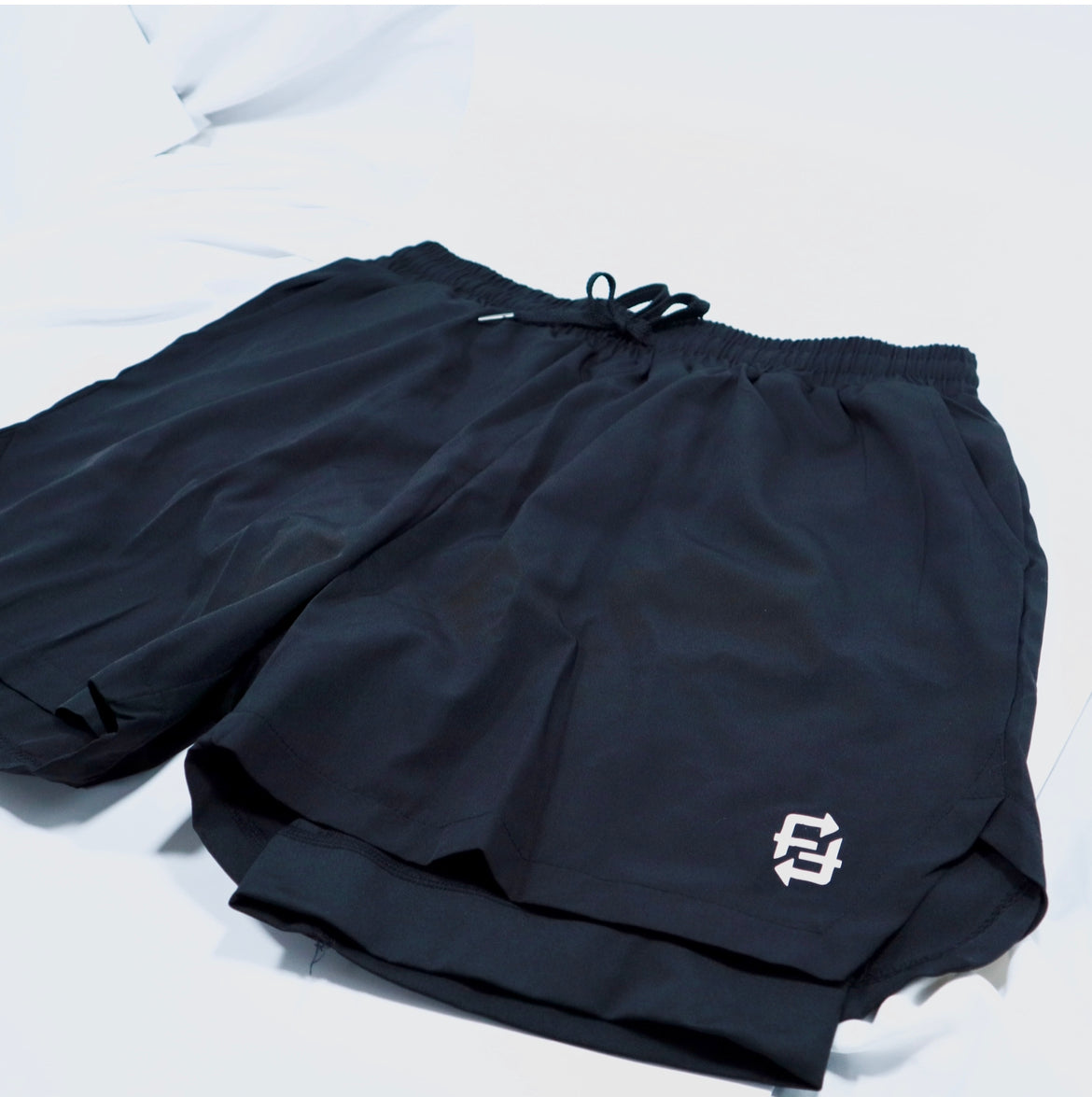 Premium Fit Wit Fan 2 in 1 Gym compression shorts