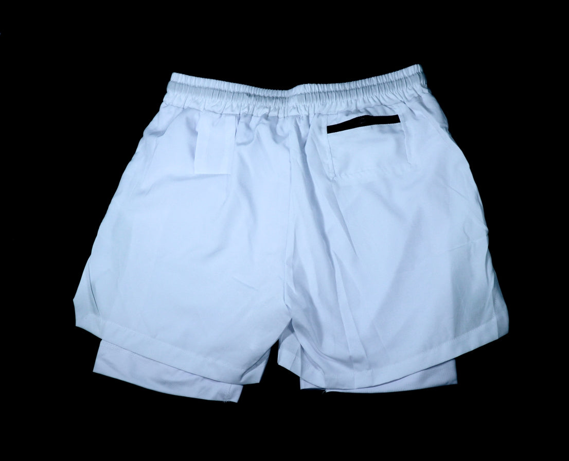 Premium Fit Wit Fan 2 in 1 Gym compression shorts