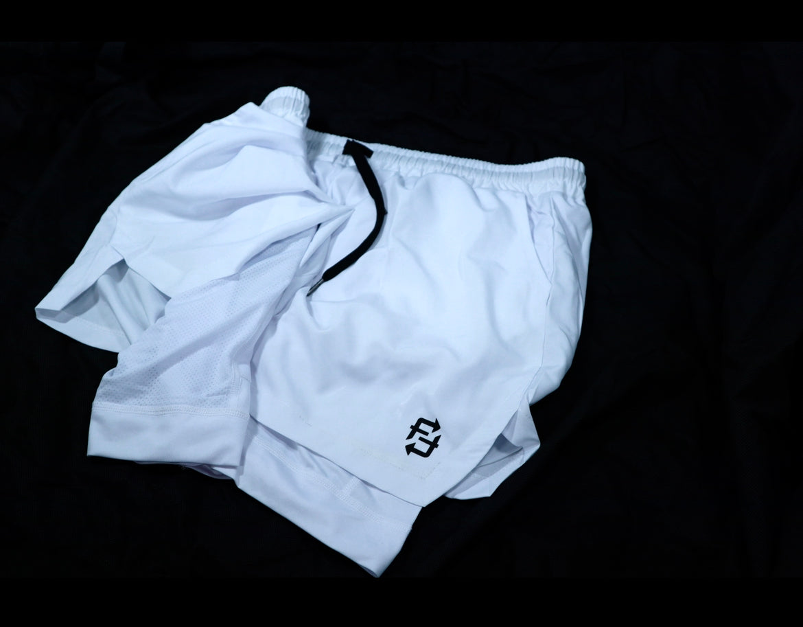 Premium Fit Wit Fan 2 in 1 Gym compression shorts