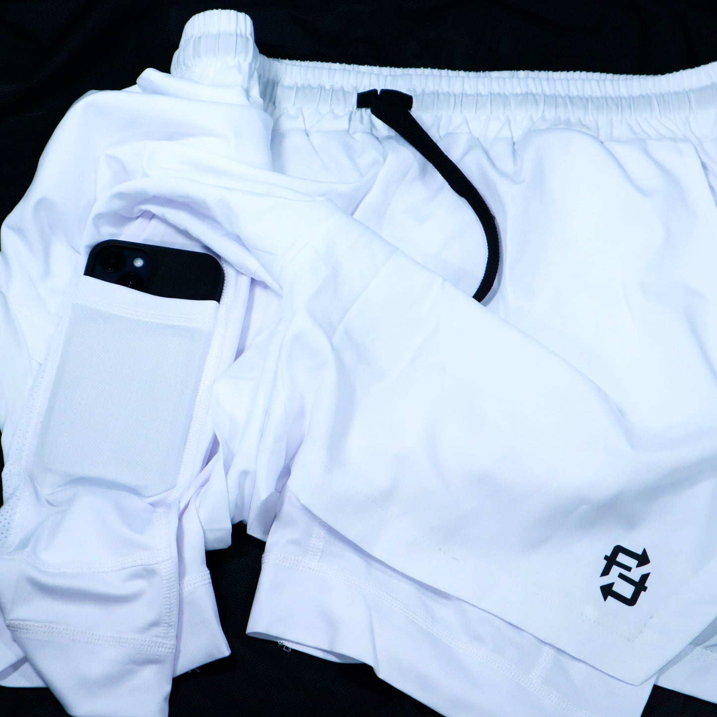 Premium Fit Wit Fan 2 in 1 Gym compression shorts