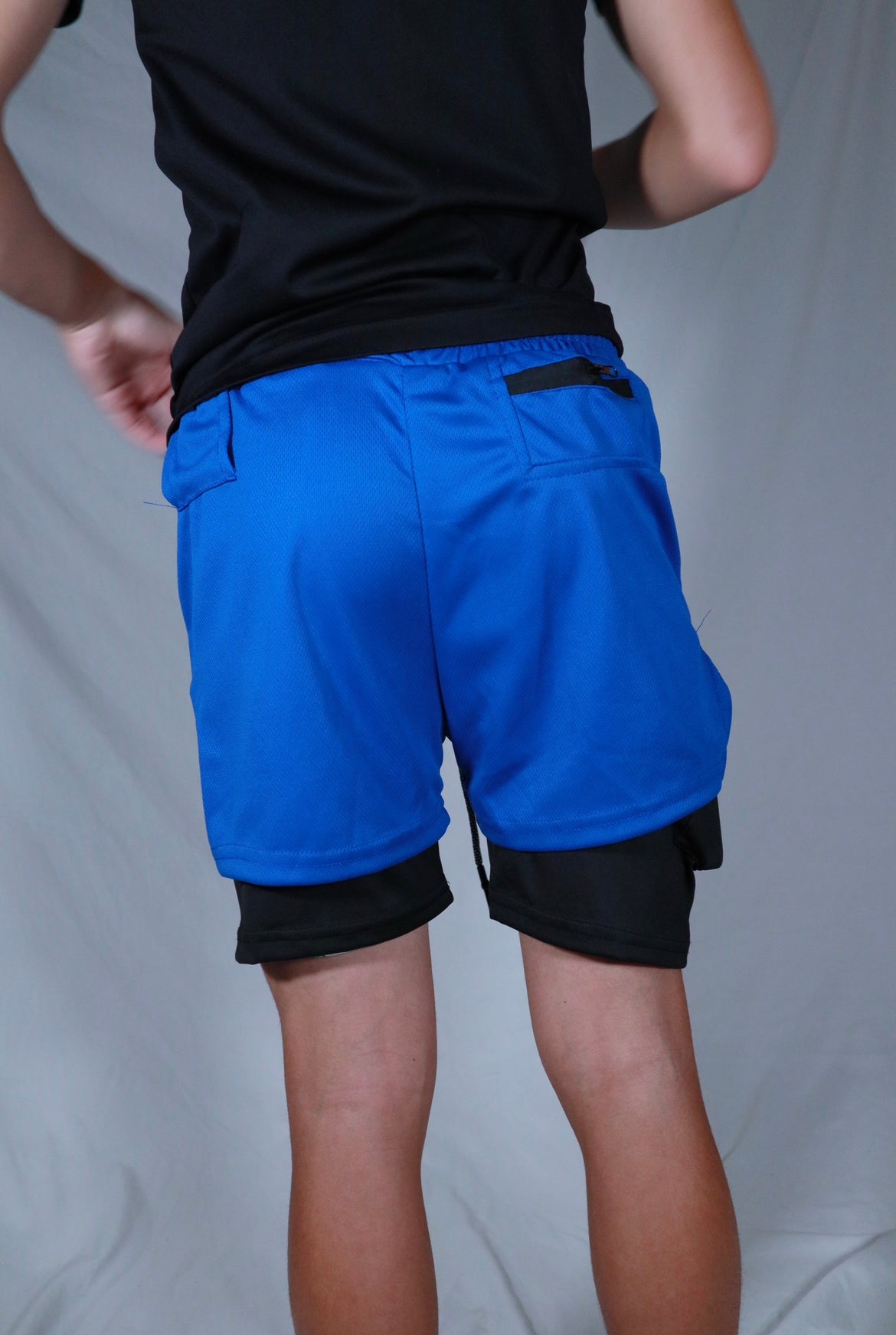 Royal blue 2 in 1 FWF compression shorts (classic)