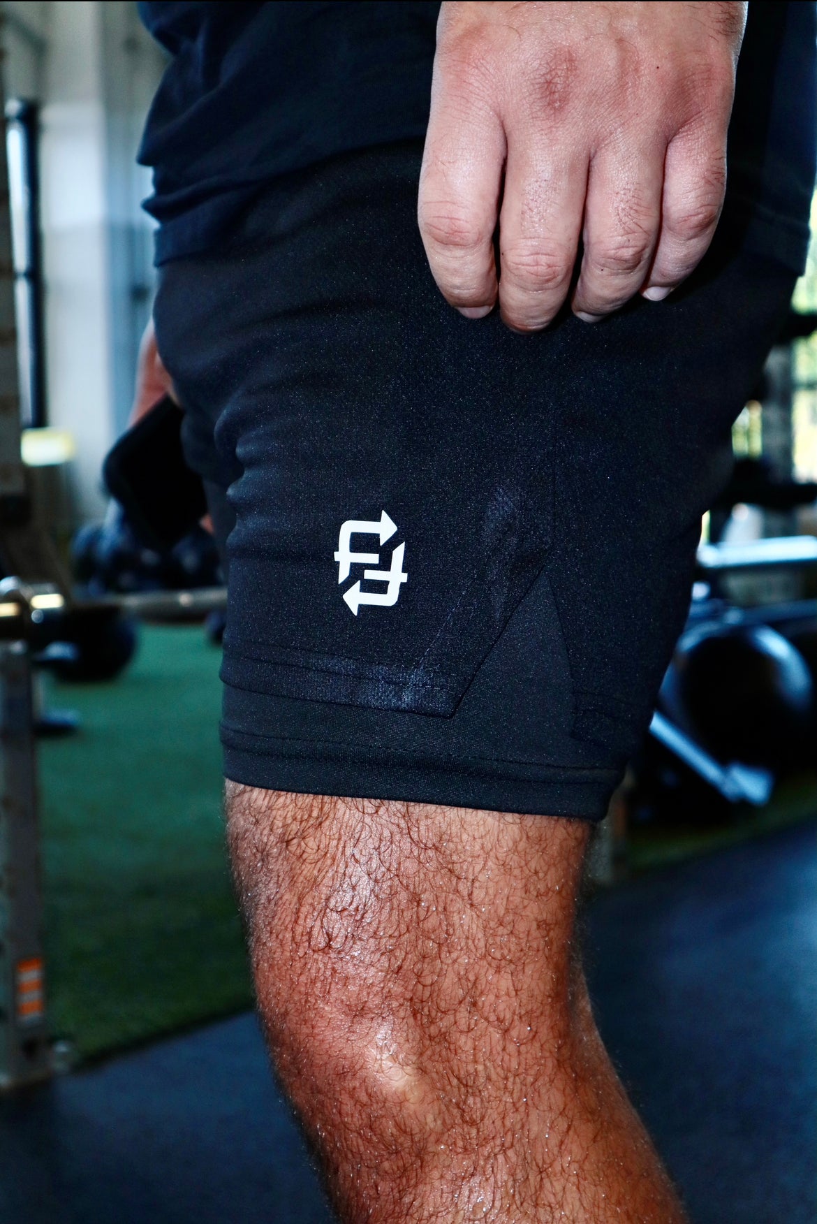 Black on black 2 in 1 Gym FWF compression shorts (Classic)