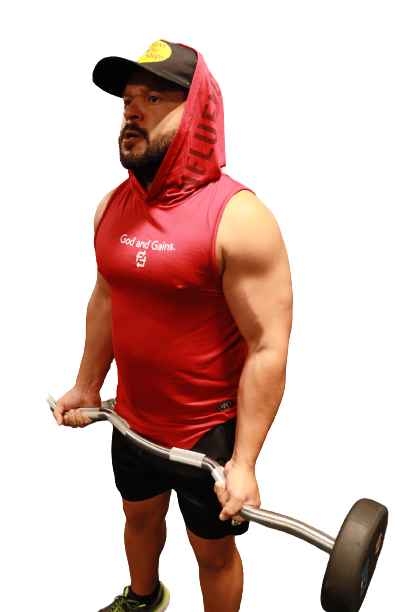 God and Gains sleeveless hoodie Red